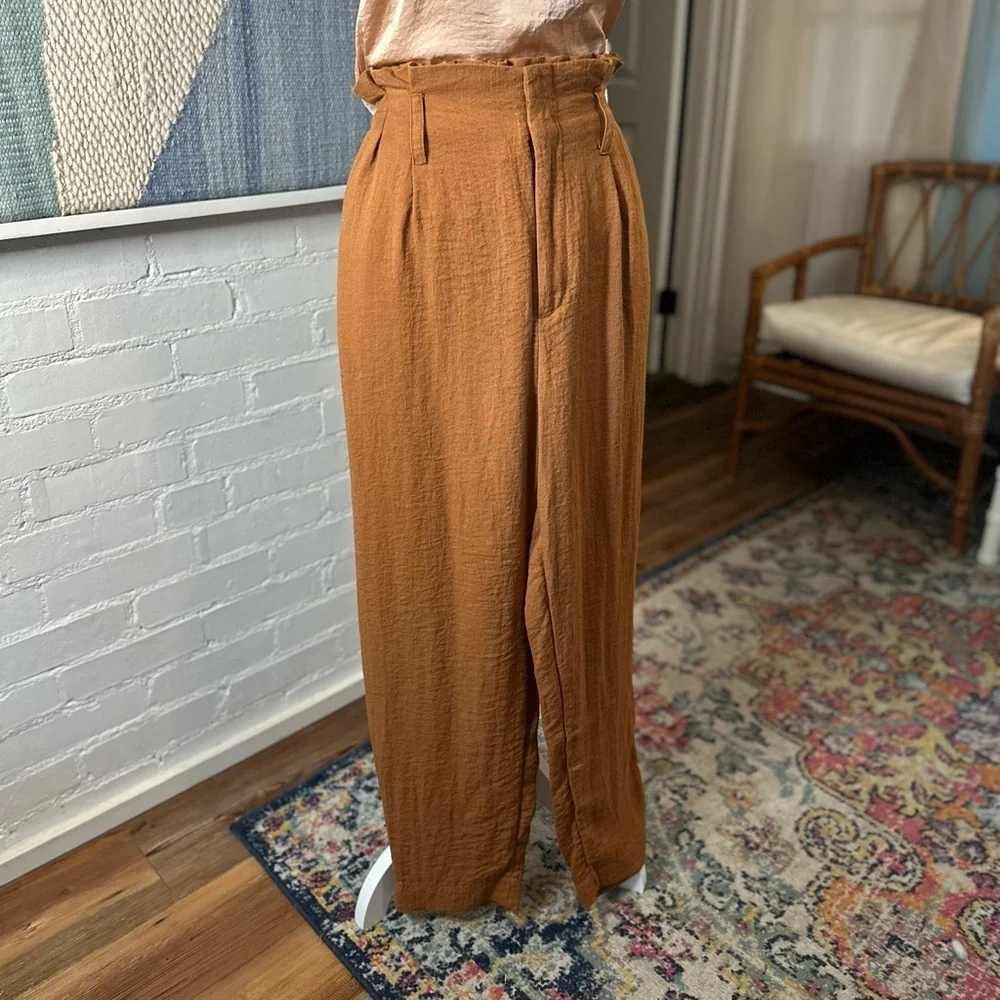 A New Day Brown Paperbag Waist Pants - Picture 10 of 14